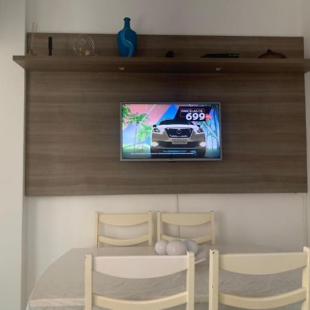 Sao Vicente Itarare Predio Frente Mar Apto Fundo Vista Parcial 외부 사진